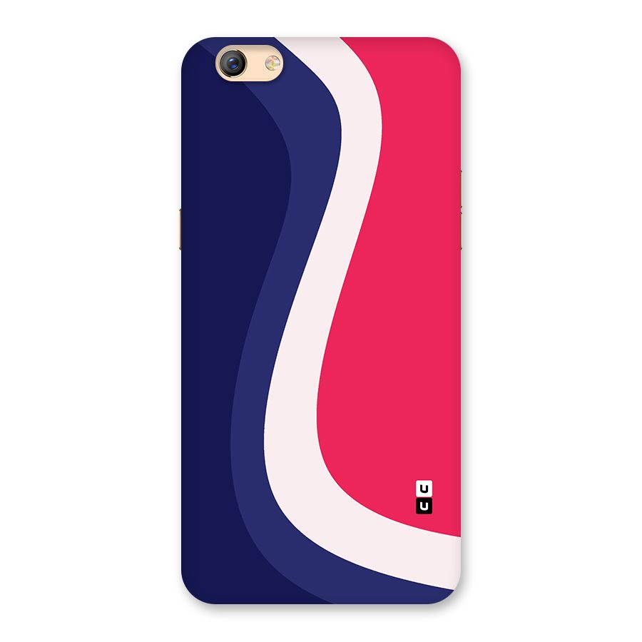 Colorful Wavy Print Back Case for Oppo F3 Plus