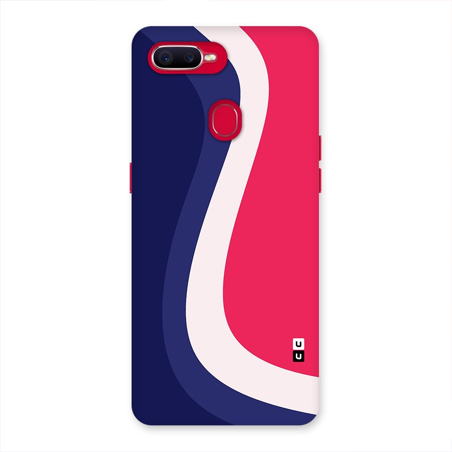 Colorful Wavy Print Back Case for Oppo F9 Pro