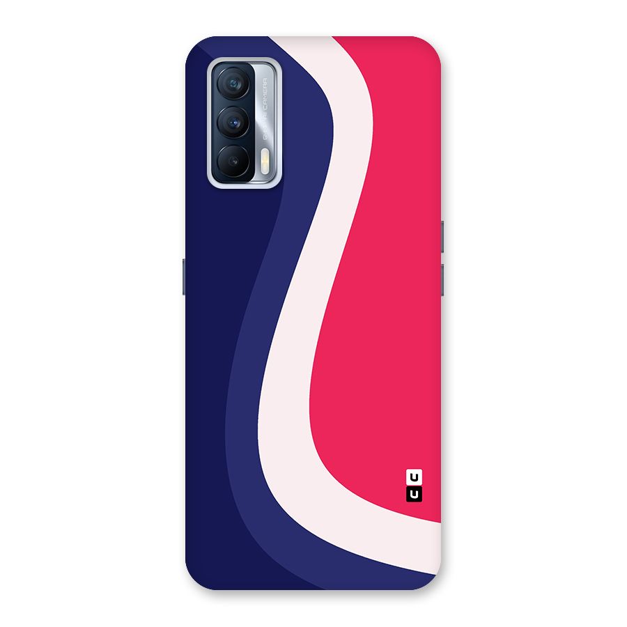 Colorful Wavy Print Back Case for Realme X7