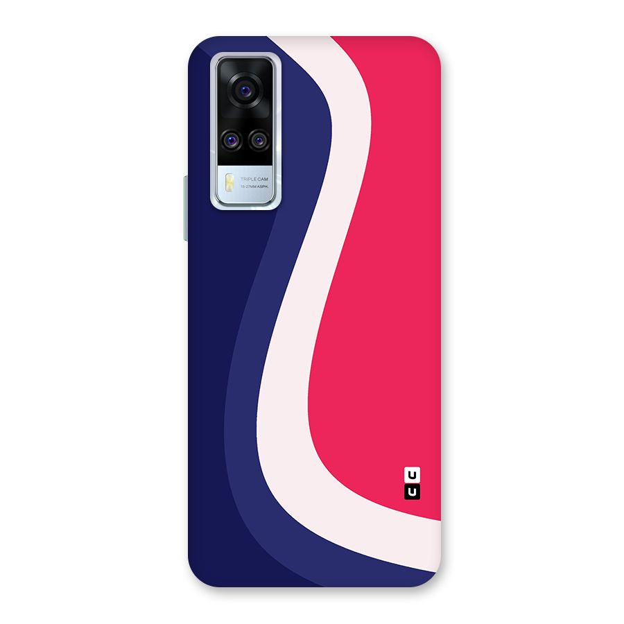 Colorful Wavy Print Back Case for Vivo Y31
