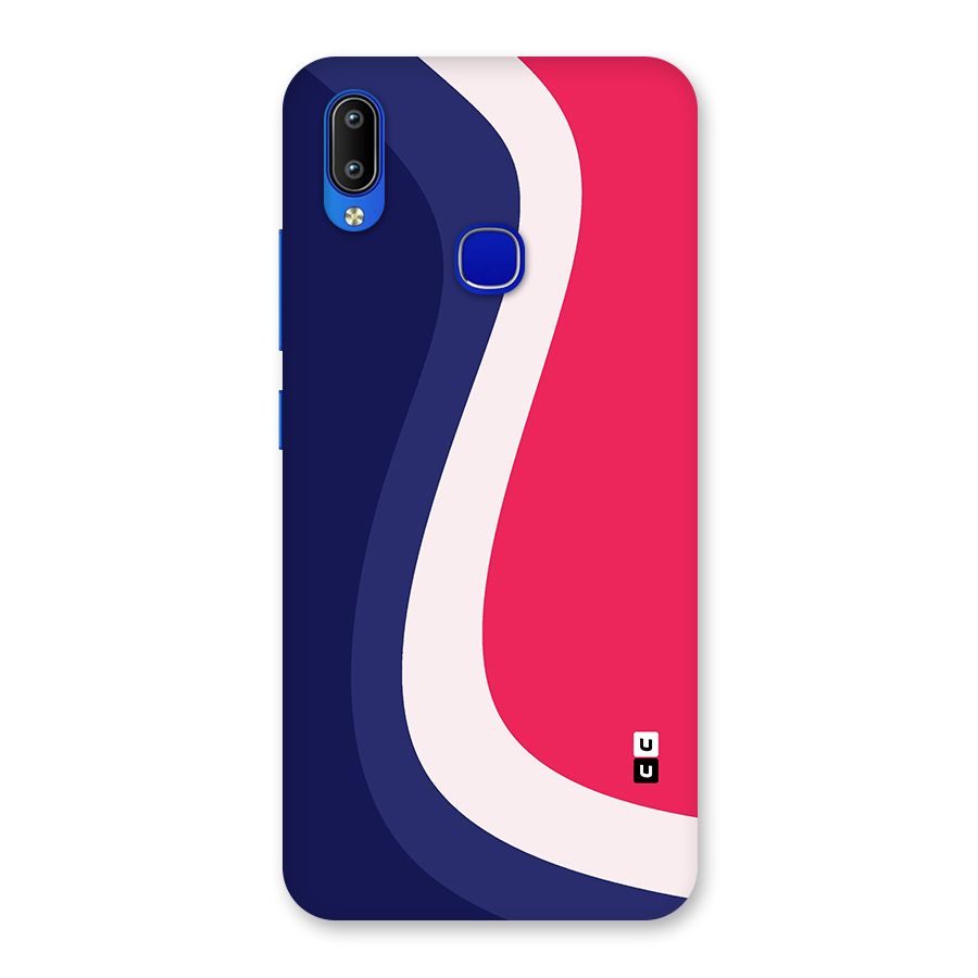 Colorful Wavy Print Back Case for Vivo Y91