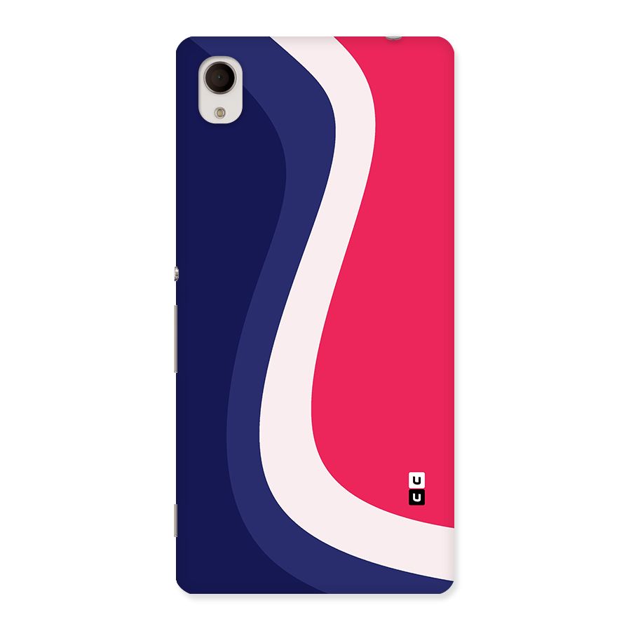 Colorful Wavy Print Back Case for Xperia M4 Aqua