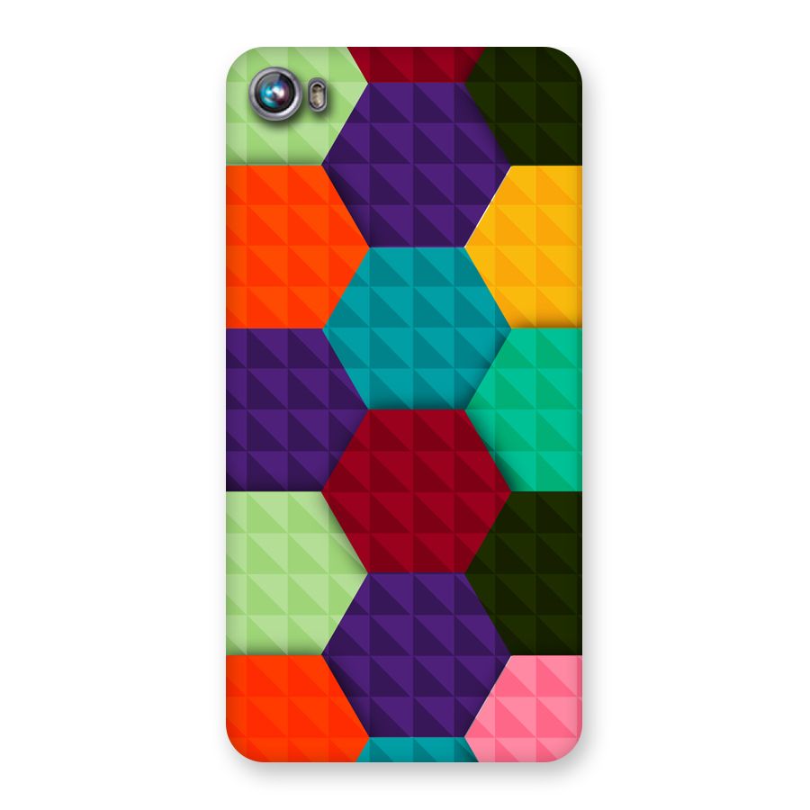 Colourful Abstract Back Case for Micromax Canvas Fire 4 A107