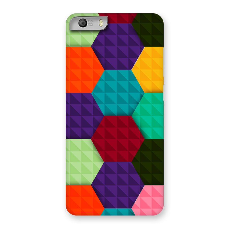 Colourful Abstract Back Case for Micromax Canvas Knight 2
