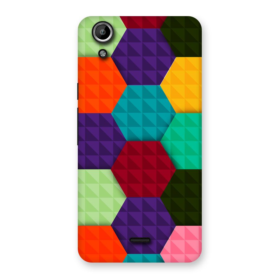 Colourful Abstract Back Case for Micromax Canvas Selfie Lens Q345