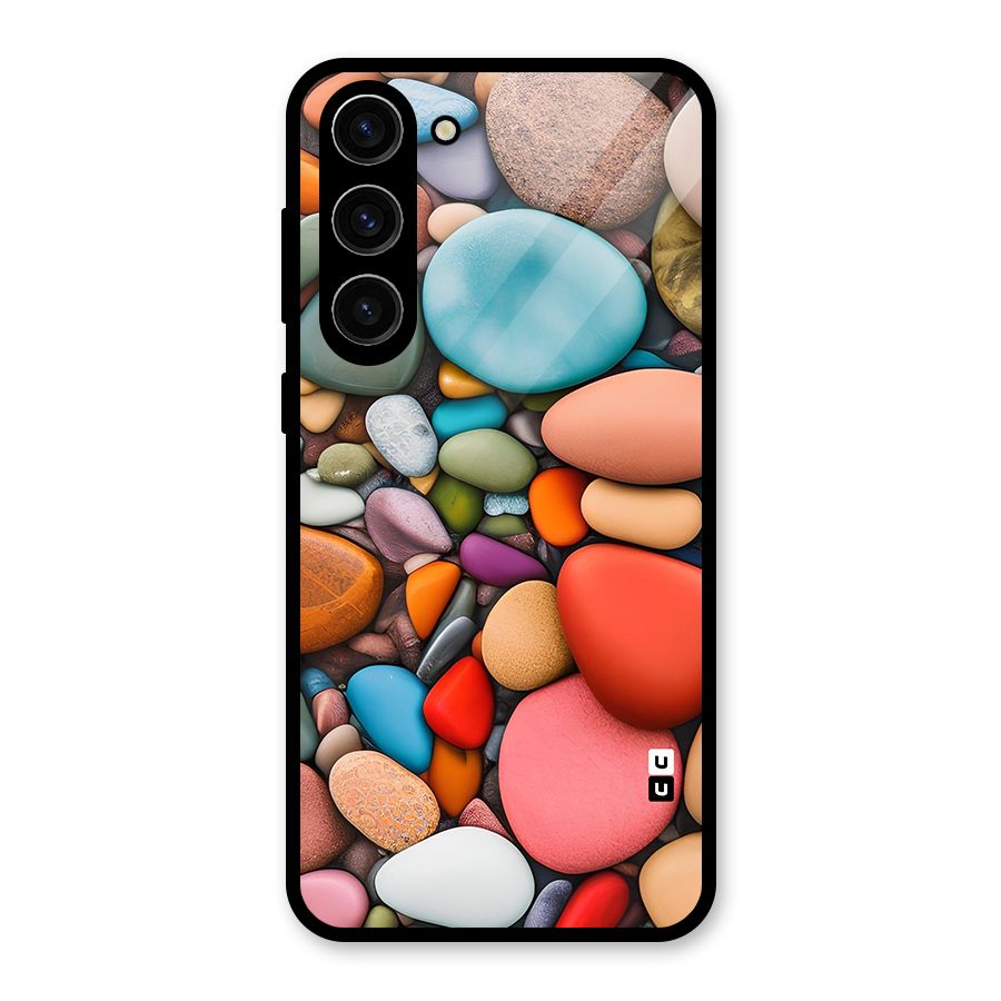 Colourful Stones Glass Back Case for Galaxy S23 Plus