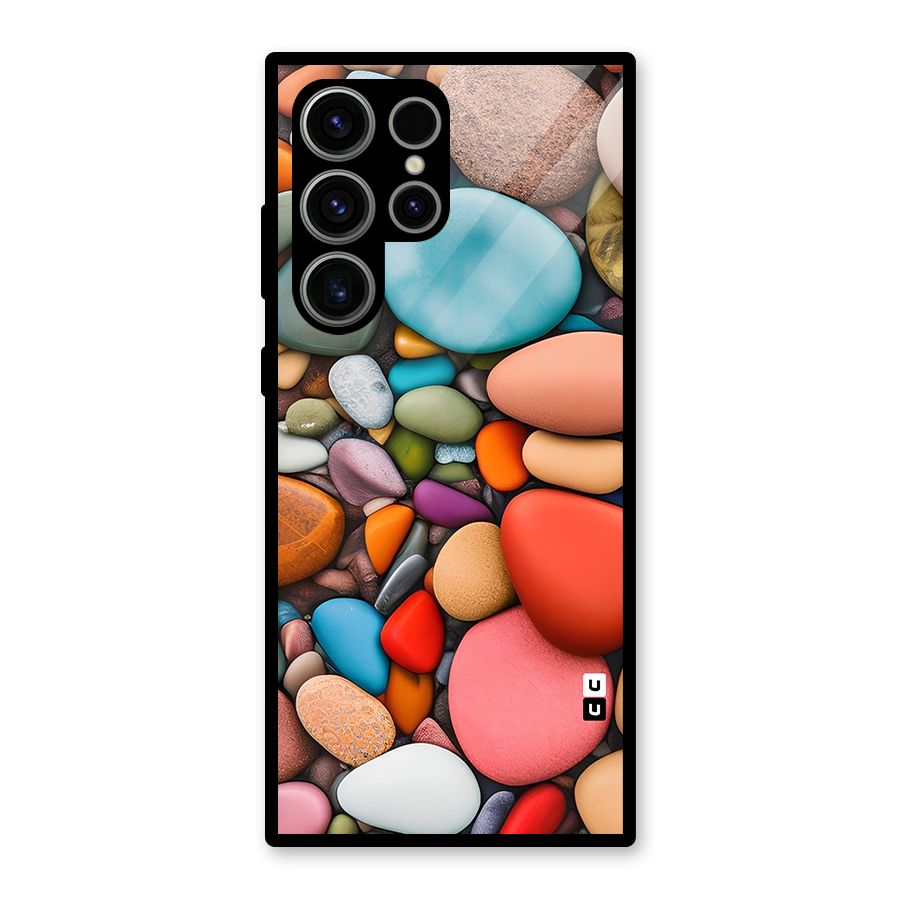 Colourful Stones Glass Back Case for Galaxy S23 Ultra