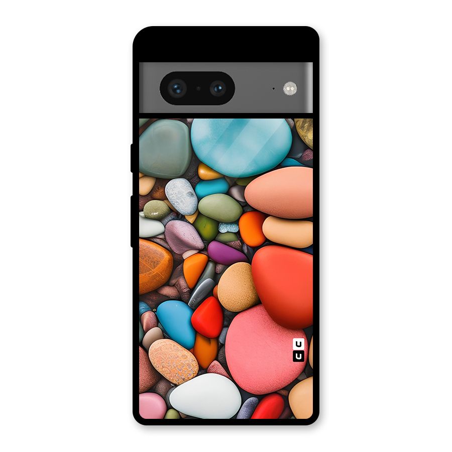 Colourful Stones Glass Back Case for Google Pixel 7
