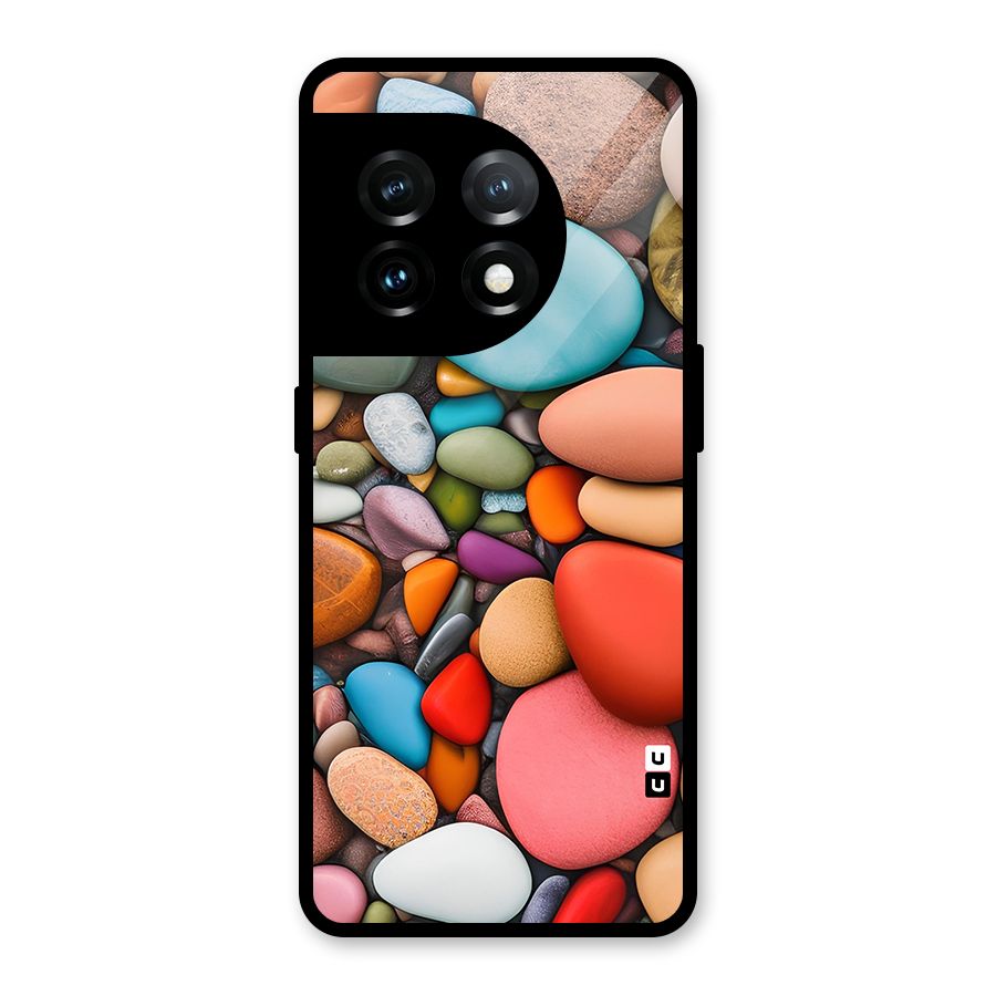 Colourful Stones Glass Back Case for OnePlus 11