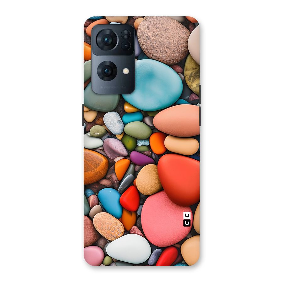 Colourful Stones Back Case for Oppo Reno7 Pro 5G