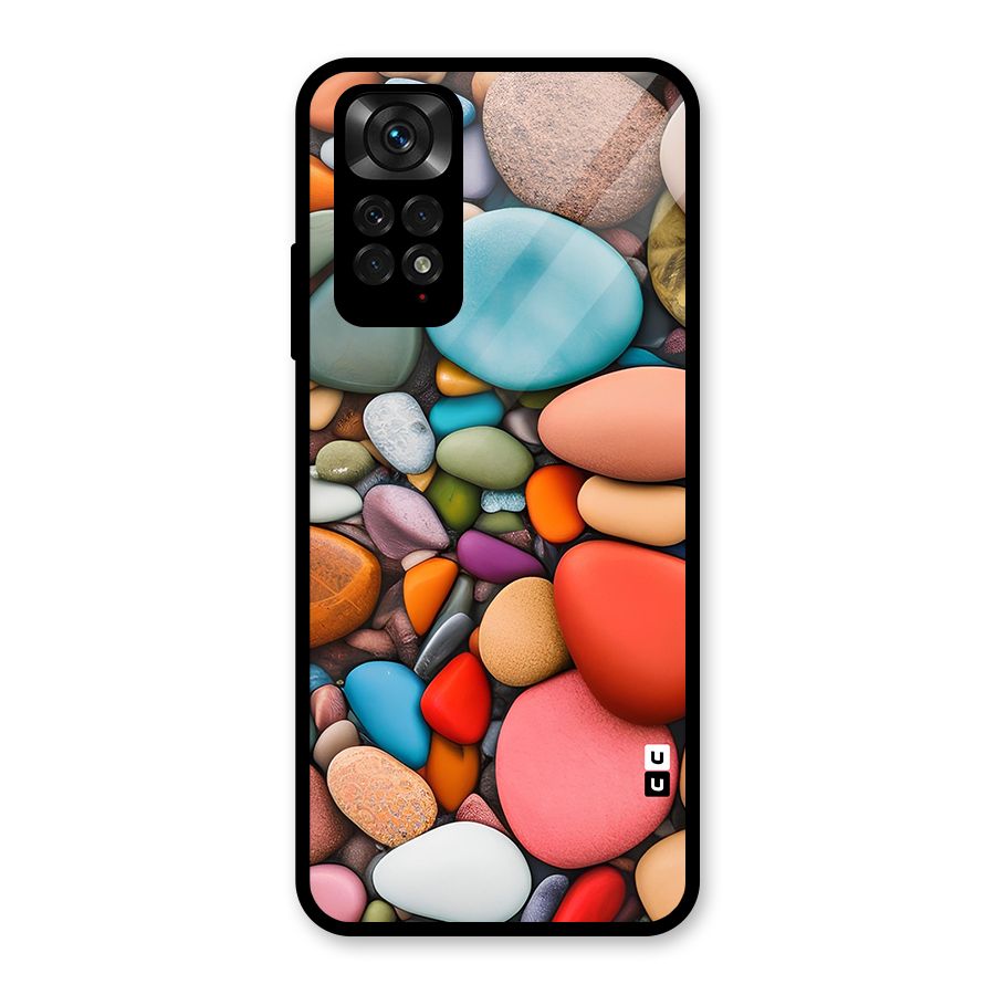 Colourful Stones Glass Back Case for Redmi Note 11