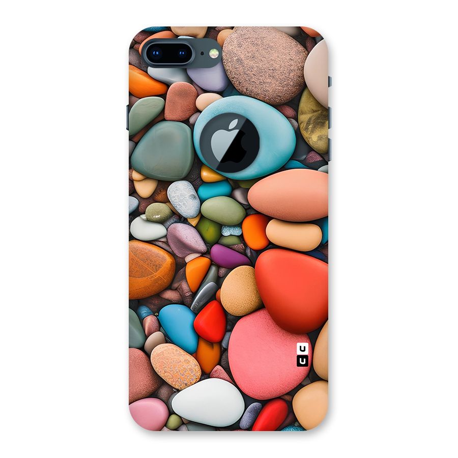 Colourful Stones Back Case for iPhone 7 Plus Logo Cut