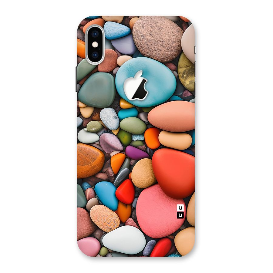 Colourful Stones Back Case for iPhone XS Max Apple Cut