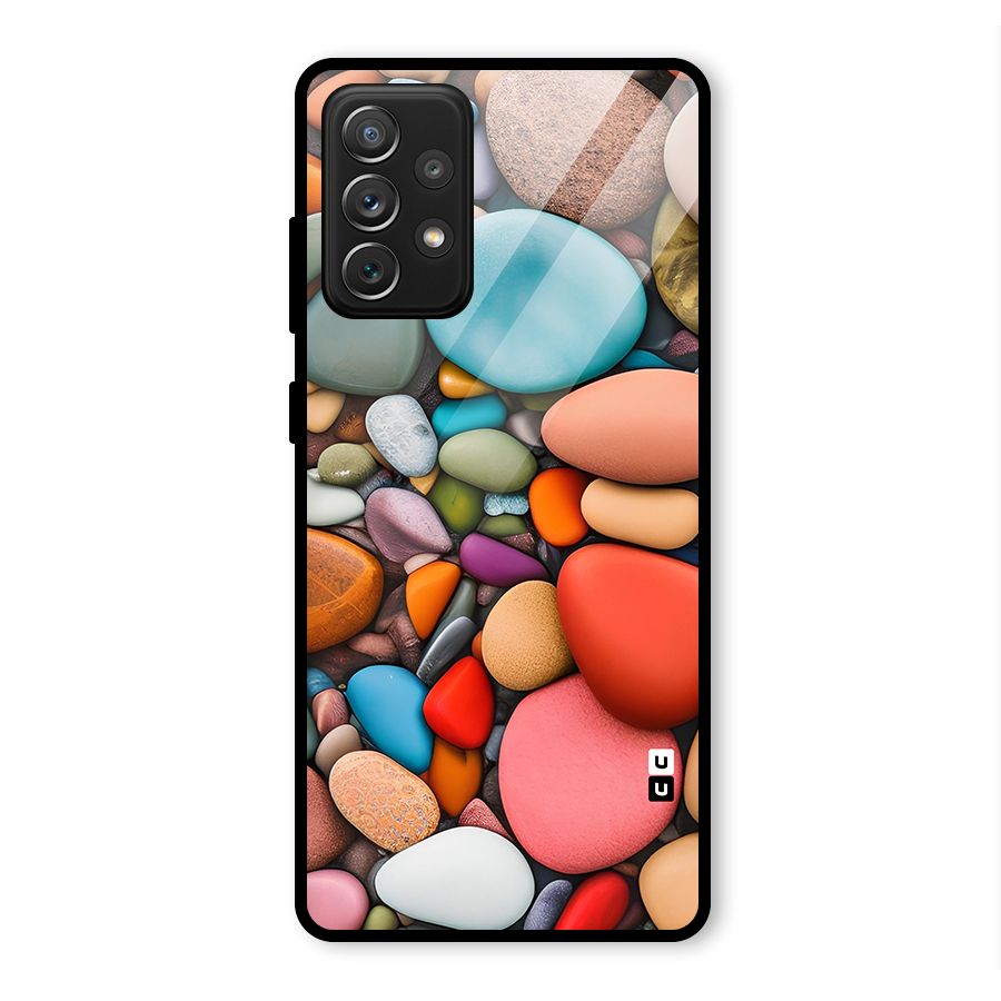 Colourful Stones Glass Back Case for Galaxy A72