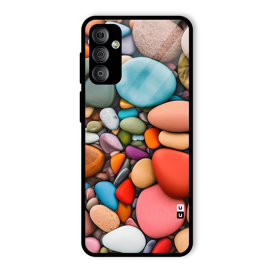 Colourful Stones Glass Back Case for Galaxy F23