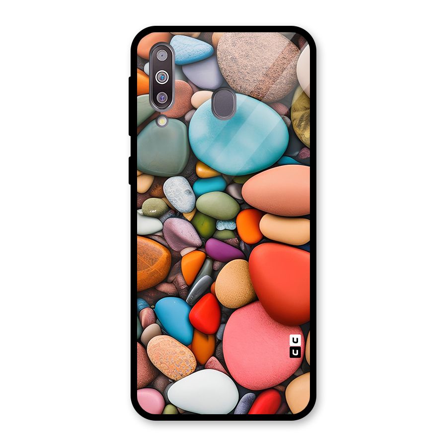 Colourful Stones Glass Back Case for Galaxy M30