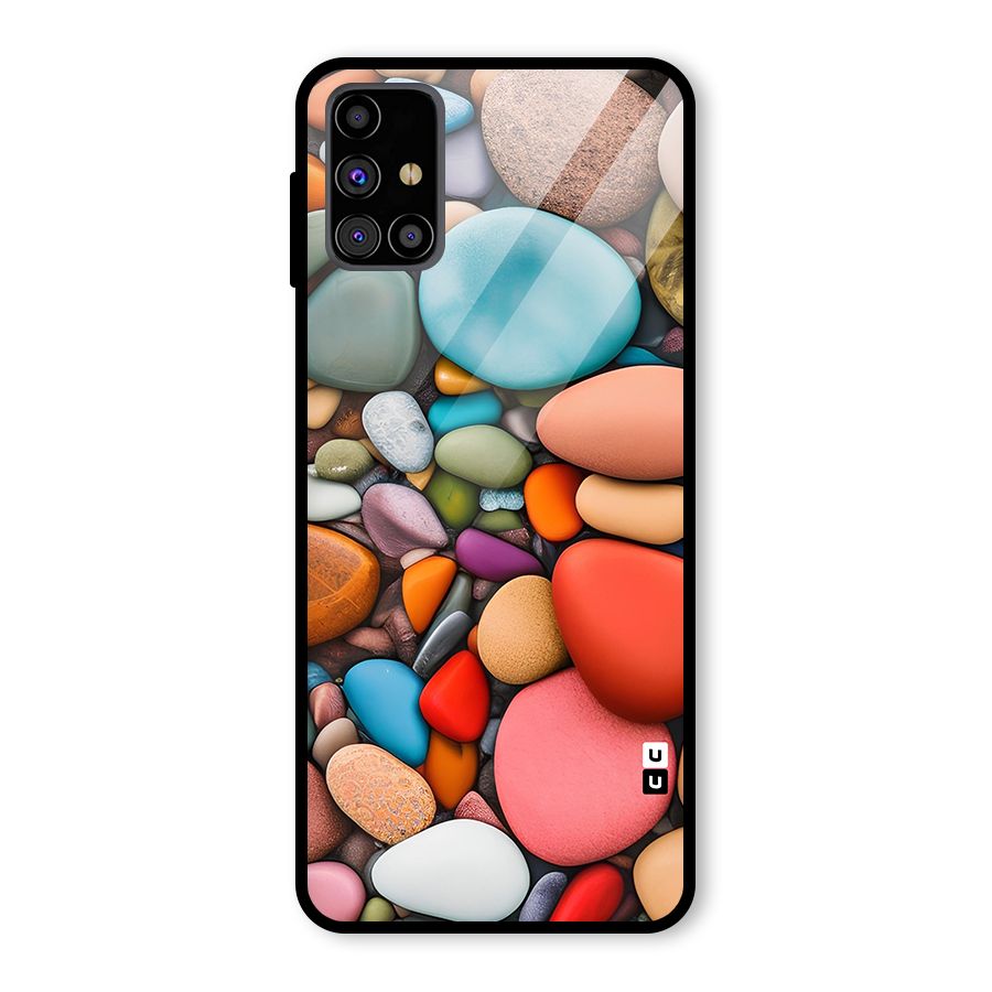 Colourful Stones Glass Back Case for Galaxy M31s