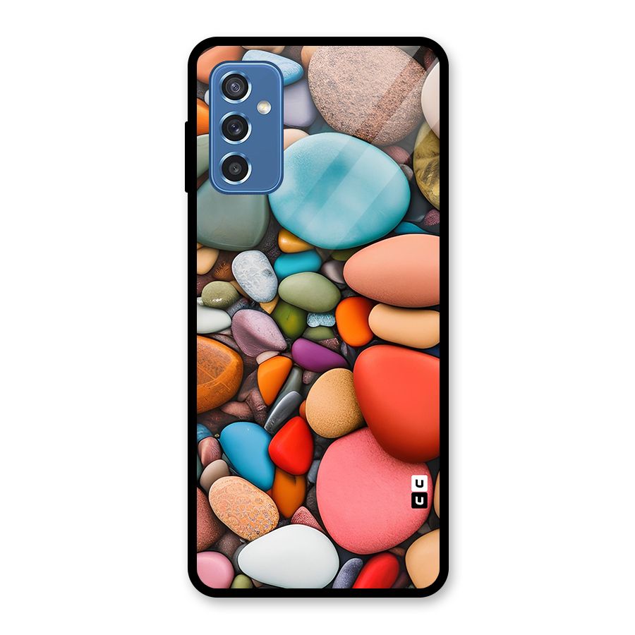 Colourful Stones Glass Back Case for Galaxy M52 5G