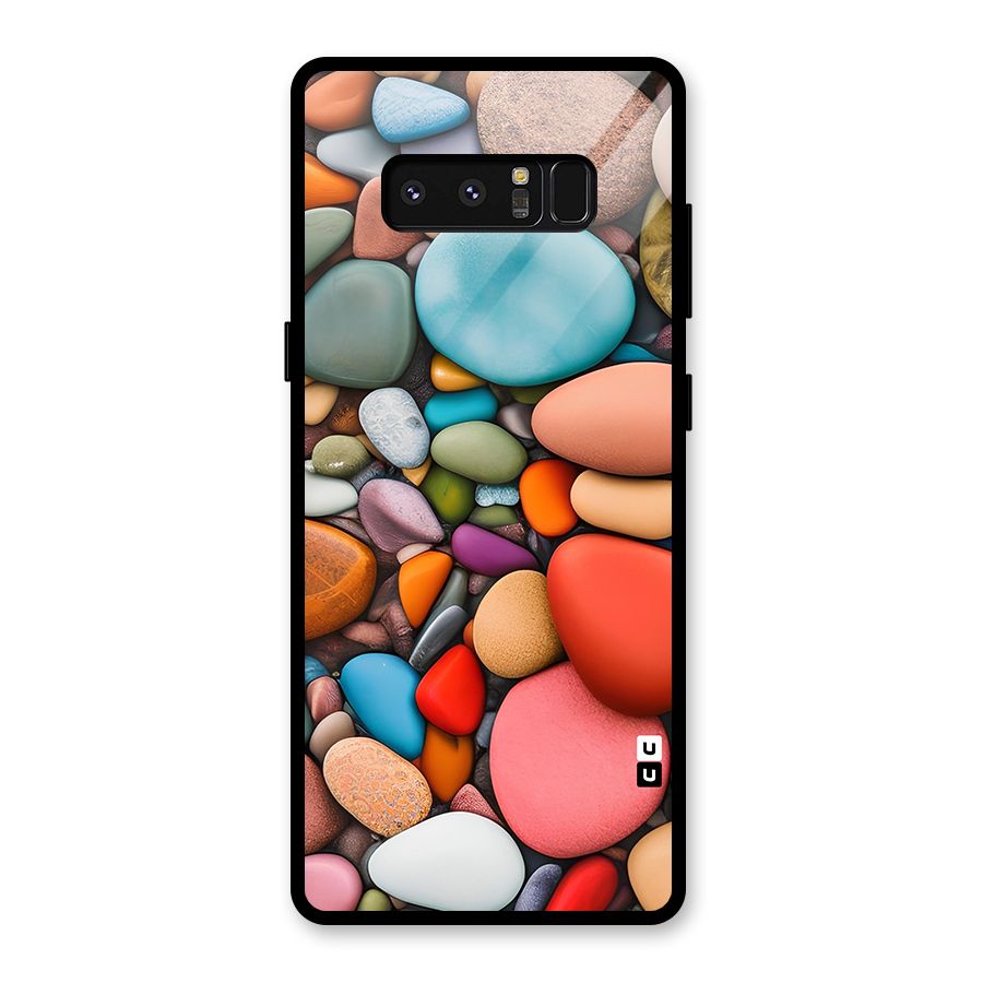 Colourful Stones Glass Back Case for Galaxy Note 8