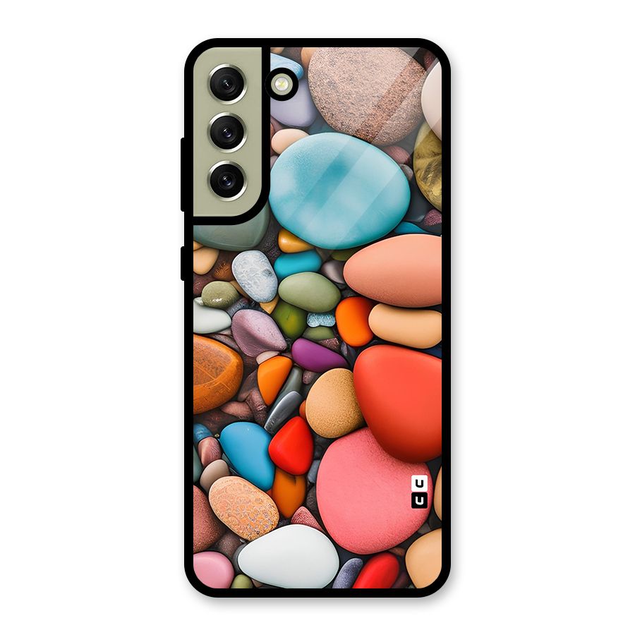 Colourful Stones Glass Back Case for Galaxy S21 FE 5G