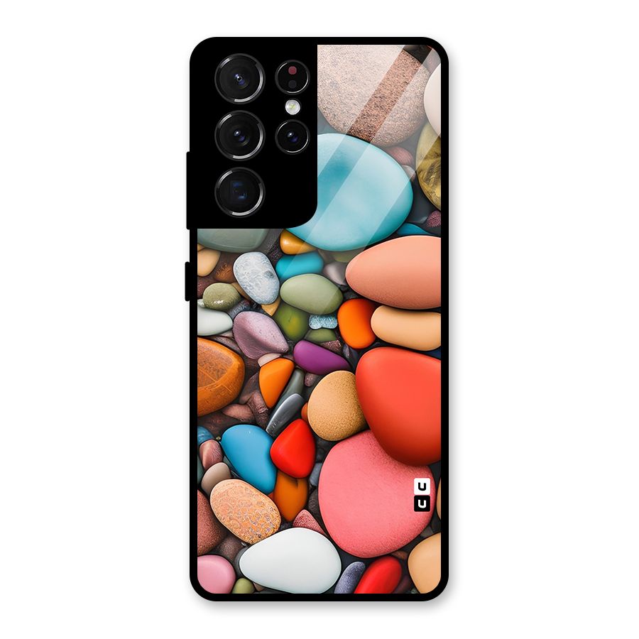Colourful Stones Glass Back Case for Galaxy S21 Ultra 5G