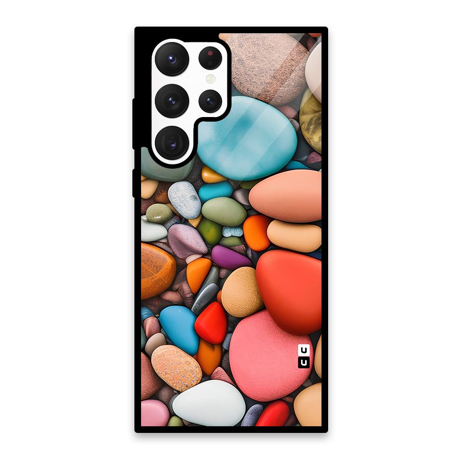 Colourful Stones Glass Back Case for Galaxy S22 Ultra 5G