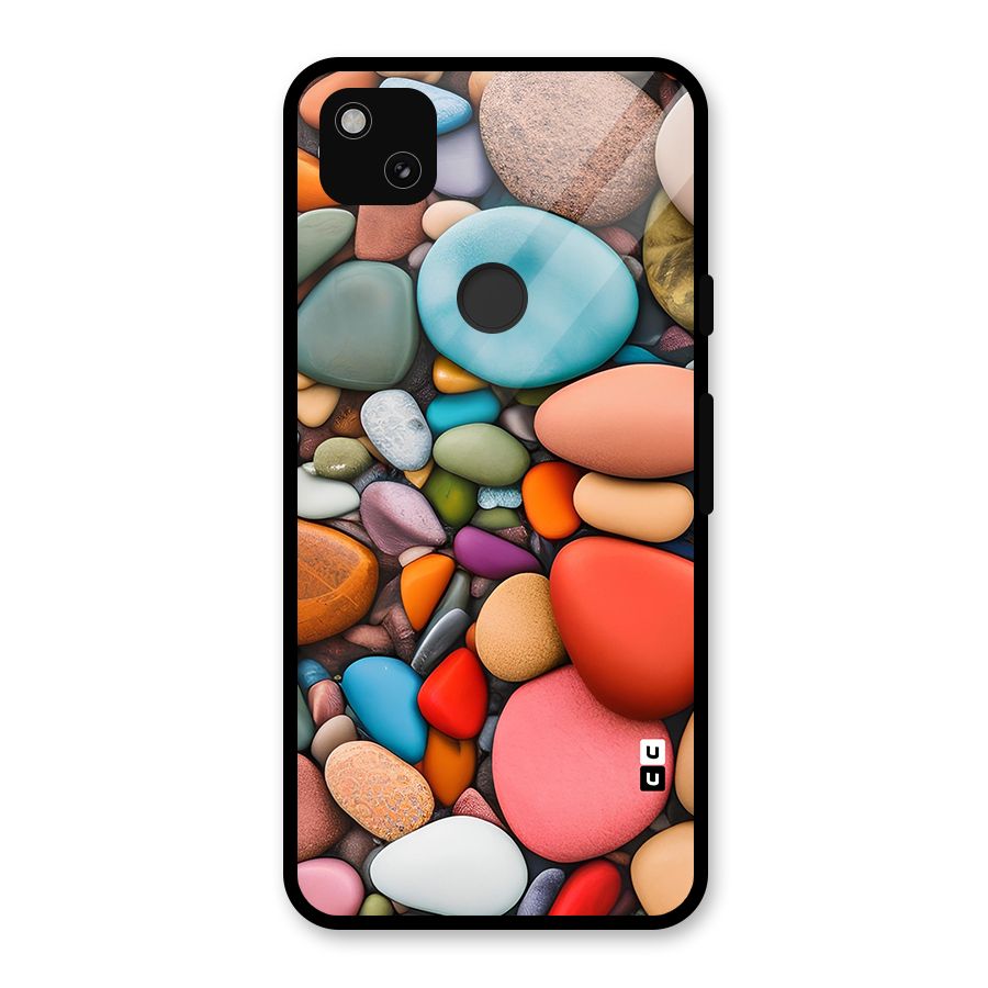 Colourful Stones Glass Back Case for Google Pixel 4a