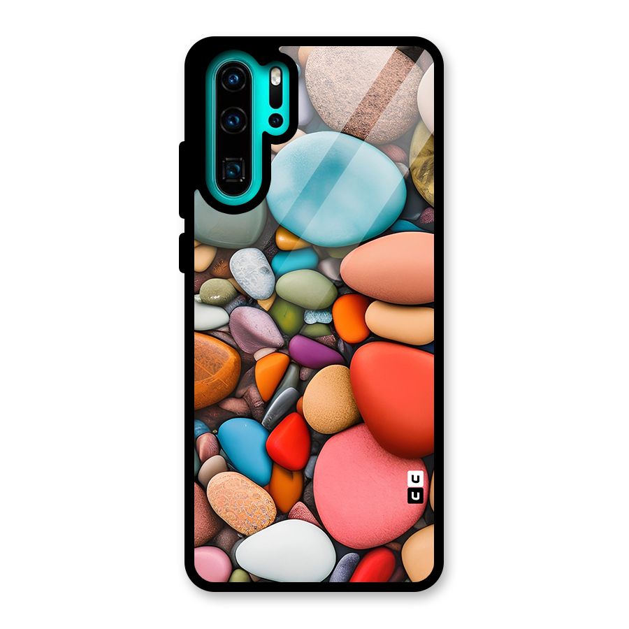 Colourful Stones Glass Back Case for Huawei P30 Pro