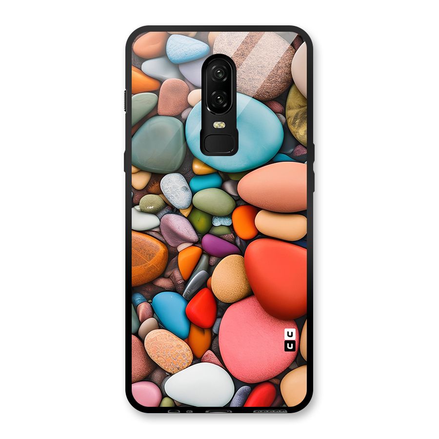 Colourful Stones Glass Back Case for OnePlus 6