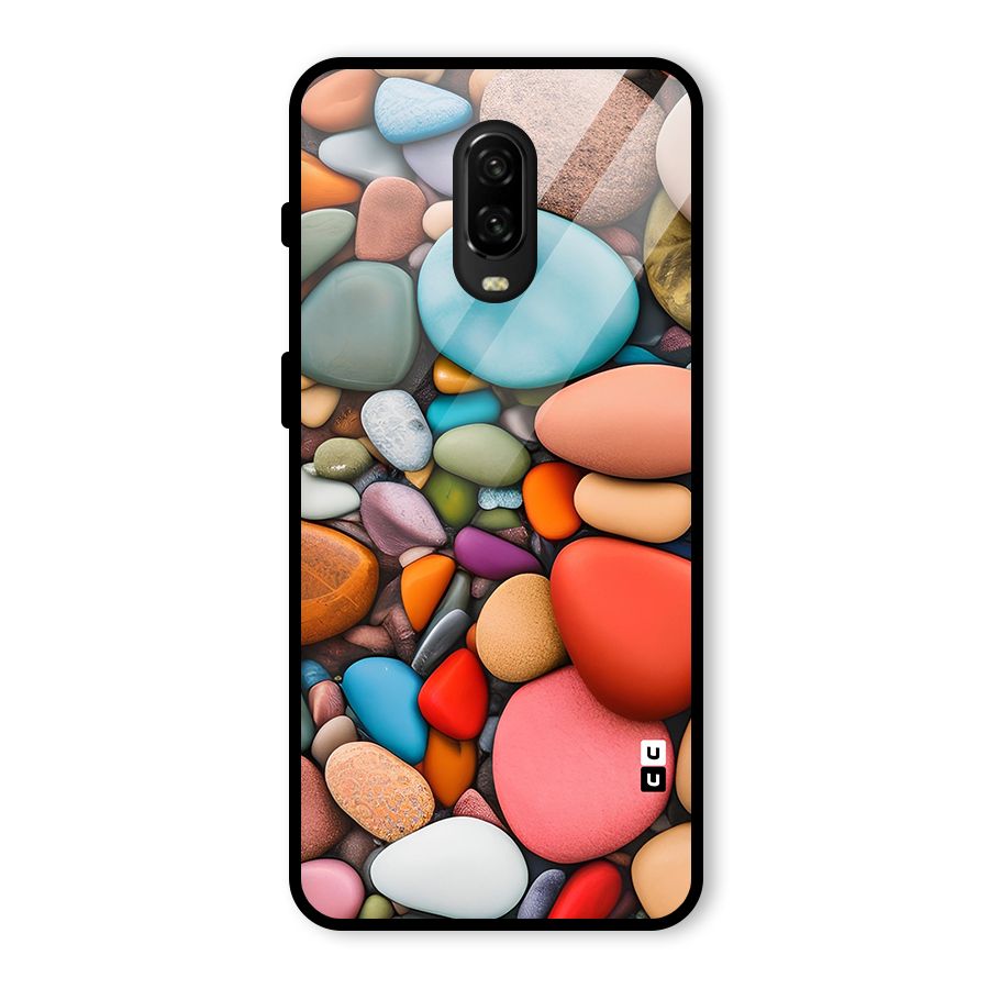 Colourful Stones Glass Back Case for OnePlus 6T