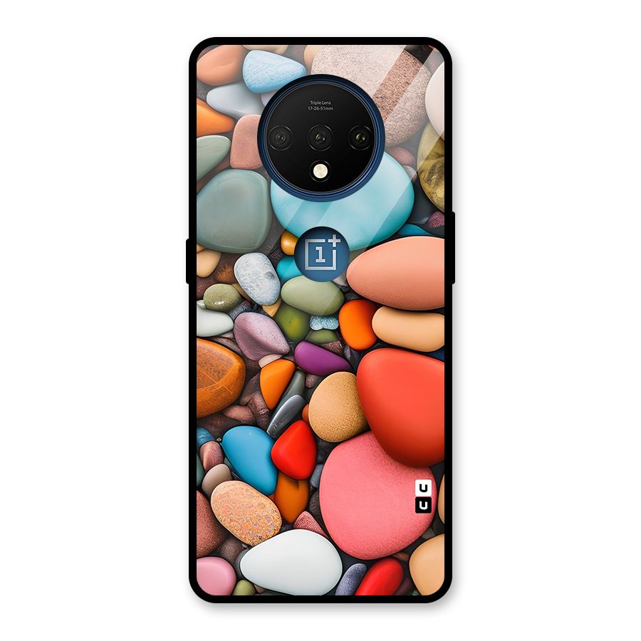 Colourful Stones Glass Back Case for OnePlus 7T