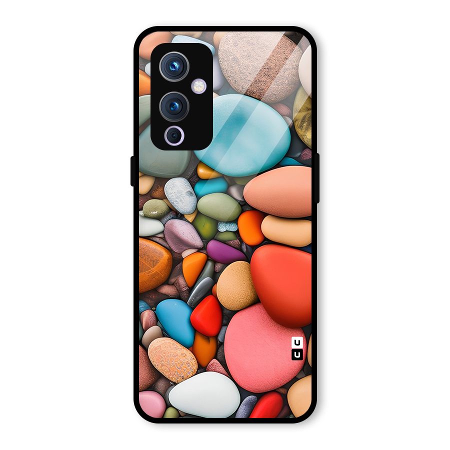 Colourful Stones Glass Back Case for OnePlus 9