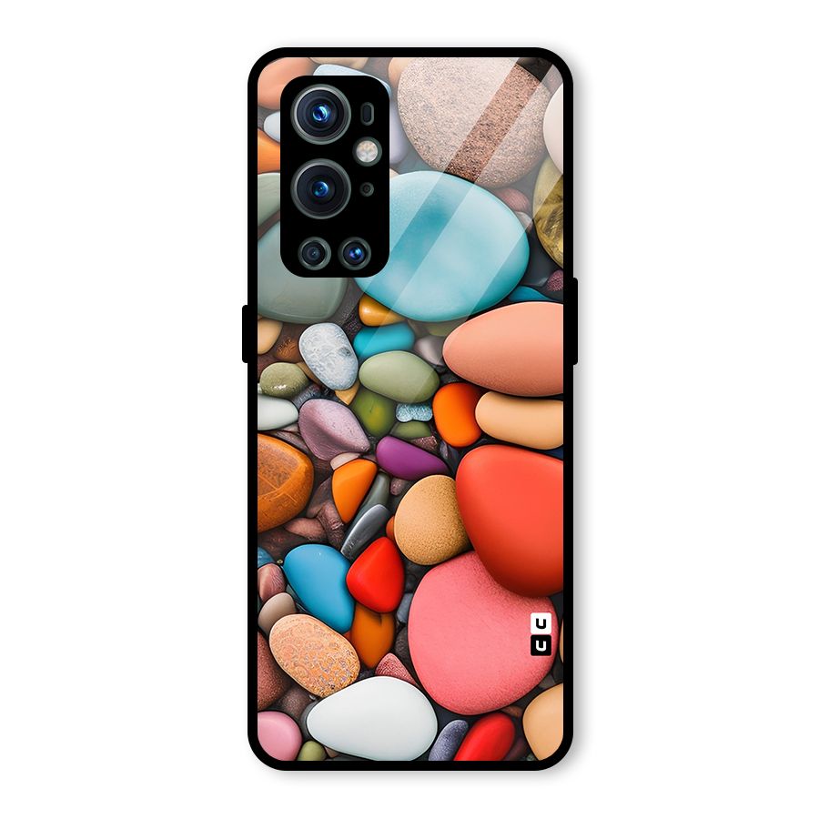 Colourful Stones Glass Back Case for OnePlus 9 Pro