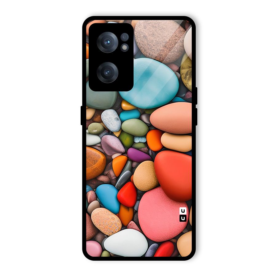 Colourful Stones Glass Back Case for OnePlus Nord CE 2 5G