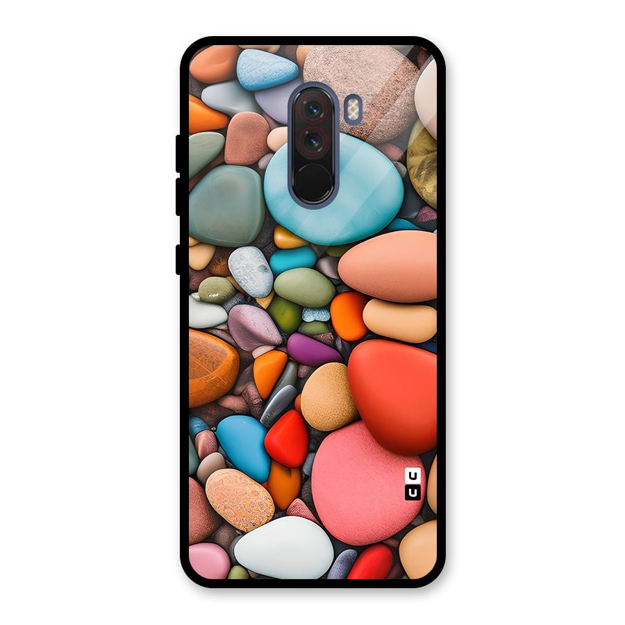 Colourful Stones Glass Back Case for Poco F1