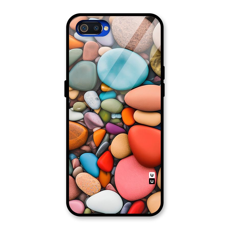 Colourful Stones Glass Back Case for Realme C2