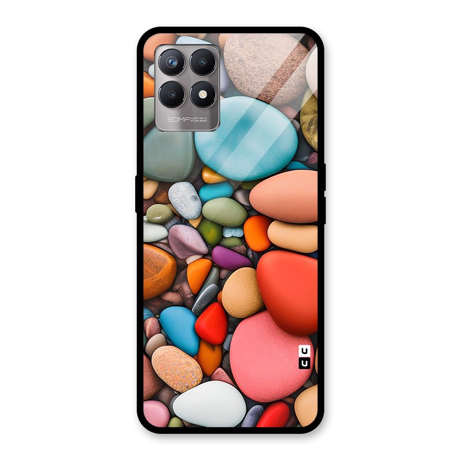 Colourful Stones Glass Back Case for Realme Narzo 50