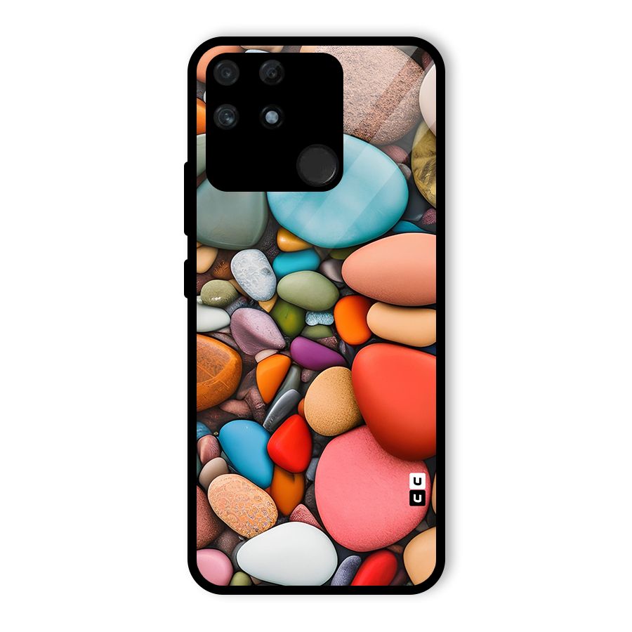 Colourful Stones Glass Back Case for Realme Narzo 50A