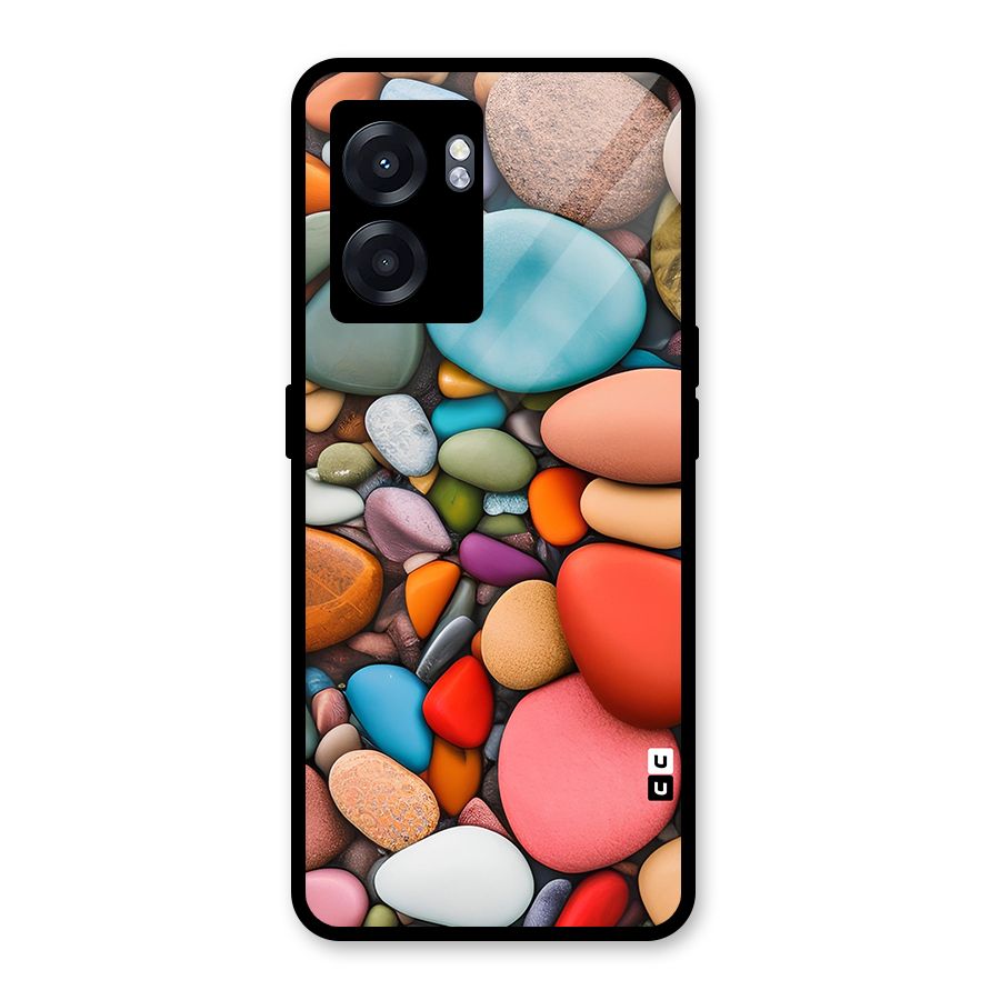 Colourful Stones Glass Back Case for Realme Narzo 50 5G