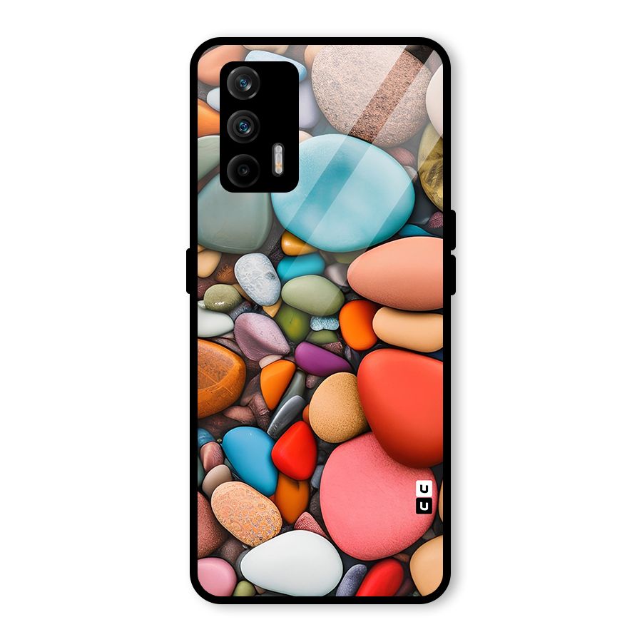 Colourful Stones Glass Back Case for Realme X7 Max