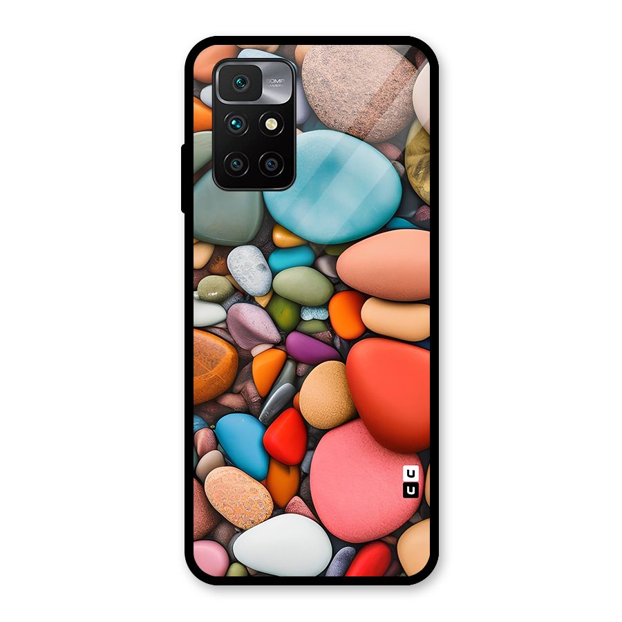 Colourful Stones Glass Back Case for Redmi 10 Prime