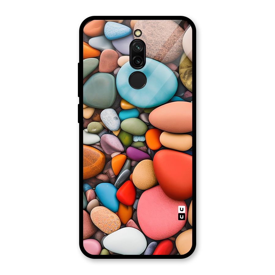 Colourful Stones Glass Back Case for Redmi 8