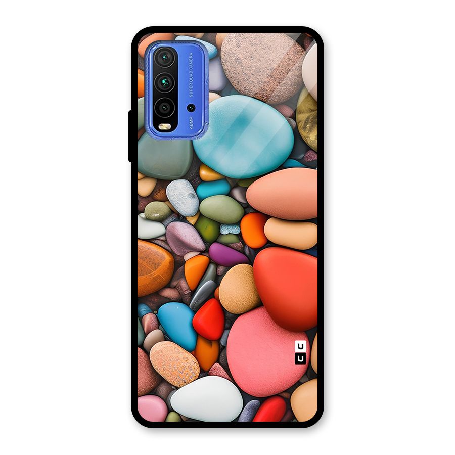 Colourful Stones Glass Back Case for Redmi 9 Power