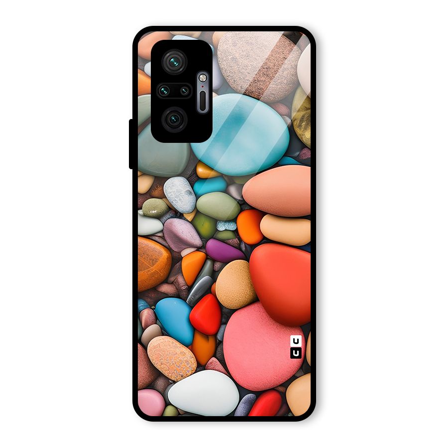 Colourful Stones Glass Back Case for Redmi Note 10 Pro Max