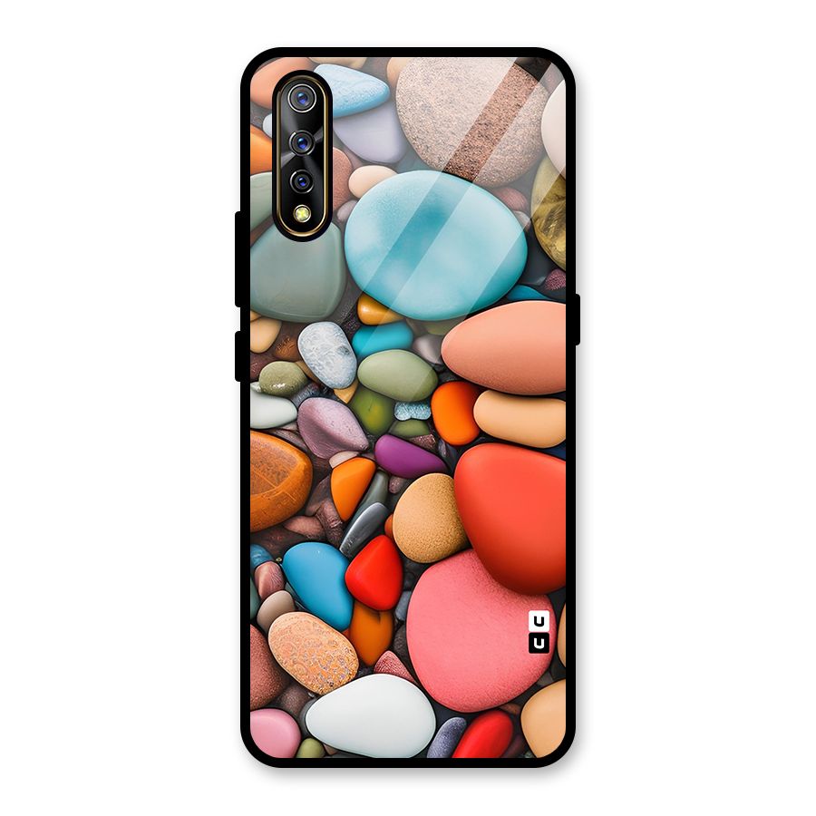 Colourful Stones Glass Back Case for Vivo S1