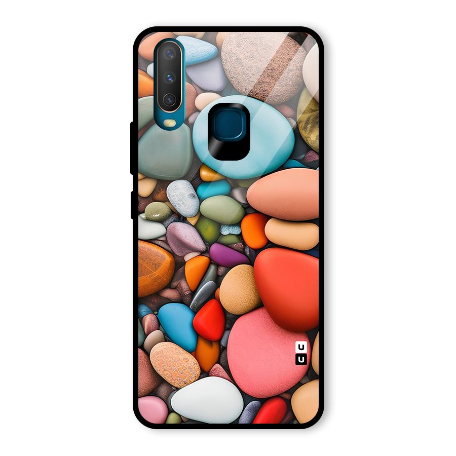 Colourful Stones Glass Back Case for Vivo U10