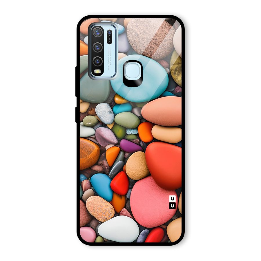Colourful Stones Glass Back Case for Vivo Y50