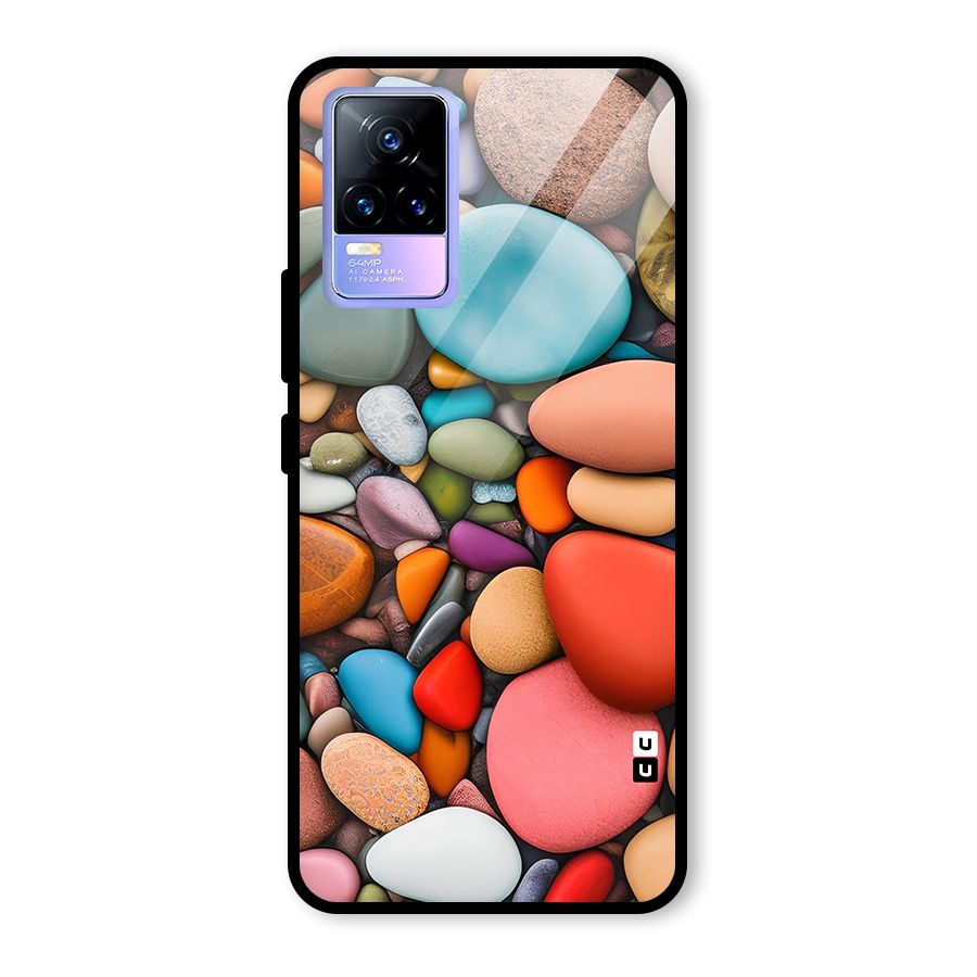 Colourful Stones Glass Back Case for Vivo Y73