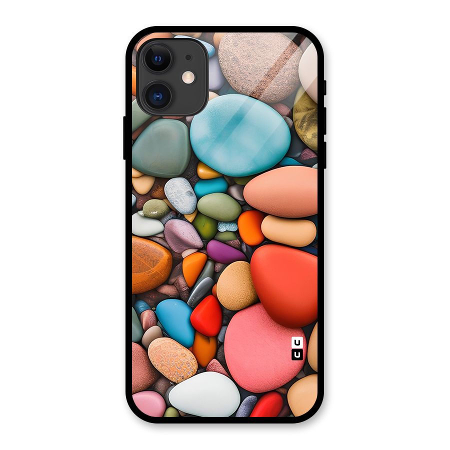 Colourful Stones Glass Back Case for iPhone 11