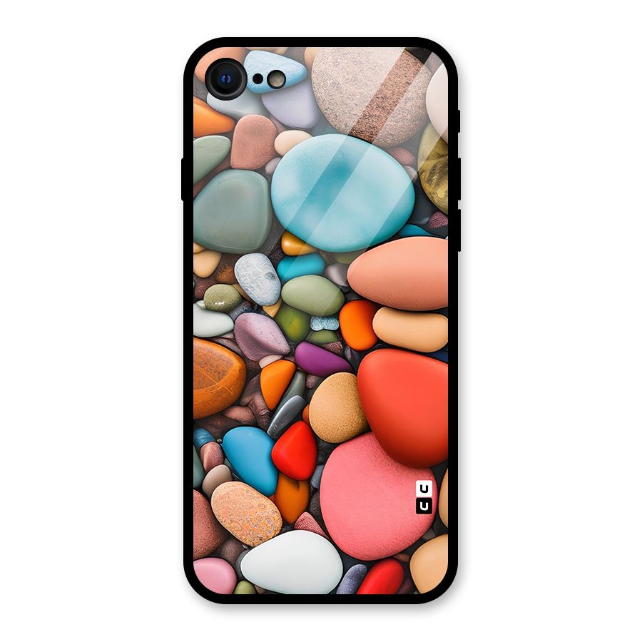 Colourful Stones Glass Back Case for iPhone 7